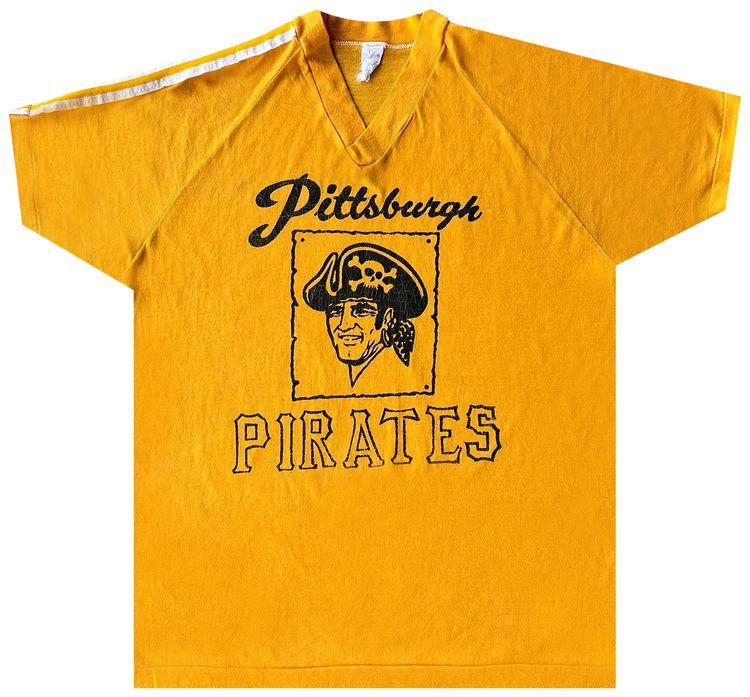 Vintage Pittsburgh Pirates V-Neck Tee 'Yellow'