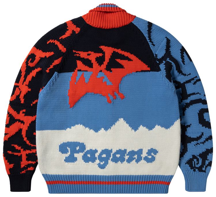 Aries Pterodactyl Varsity Knit Multicolor