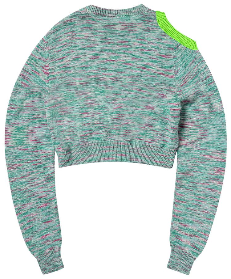 Aries Shoulder Hole Space Dye Knit Aqua