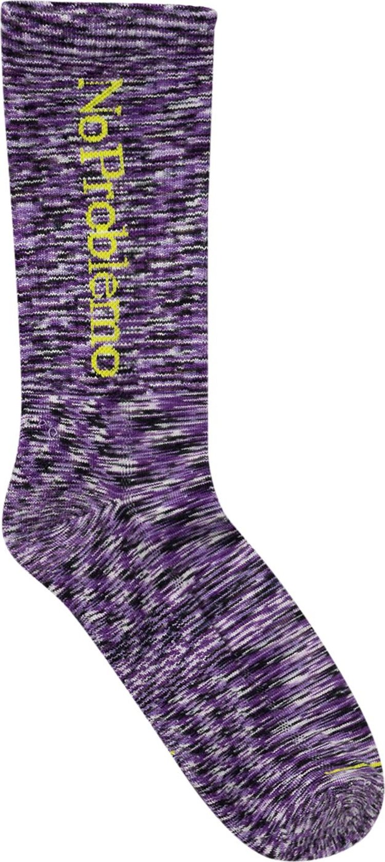 Aries No Problemo Space Dye Socks 'Purple'