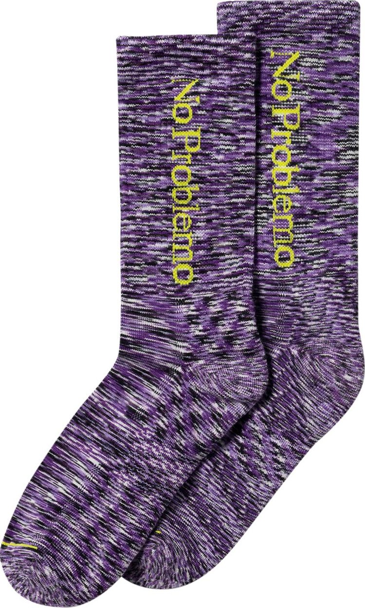 Aries No Problemo Space Dye Socks Purple