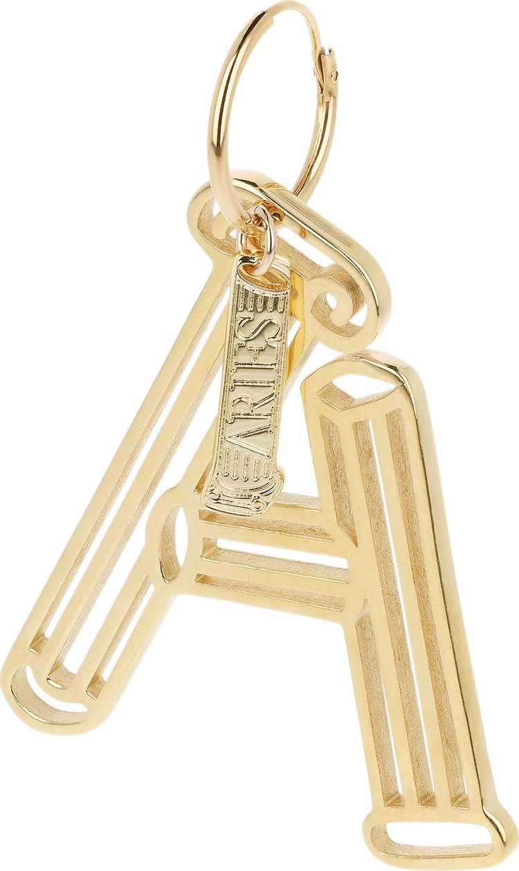 Aries Broken Column Earring Gold