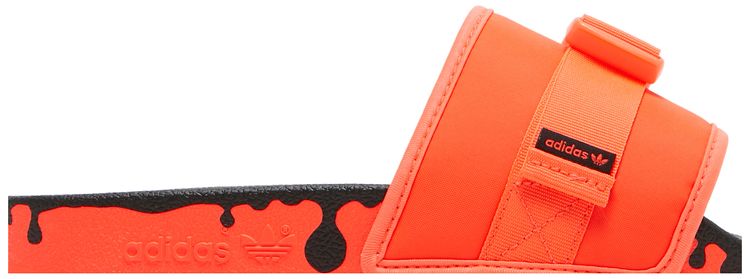 Wmns Pouchylette Slides Paint Drip   Solar Red