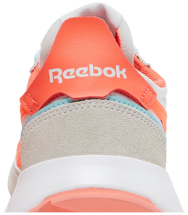 Reebok Wmns Classic Leather Legacy White Orange Flare
