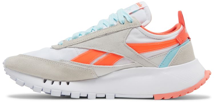 Reebok Wmns Classic Leather Legacy White Orange Flare