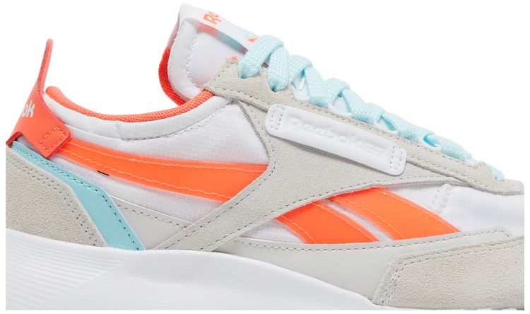 Reebok Wmns Classic Leather Legacy White Orange Flare