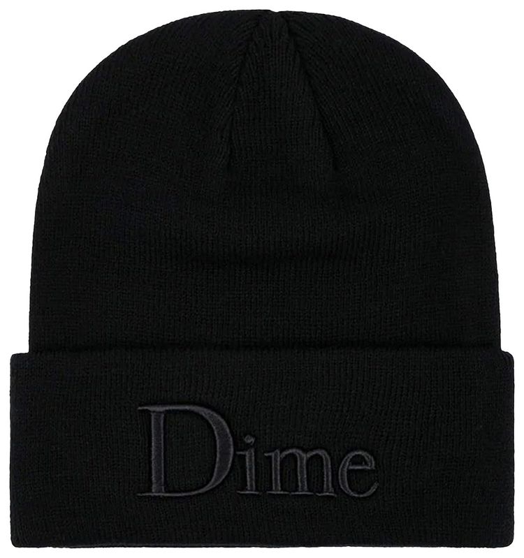 Dime 3D Logo Beanie Black