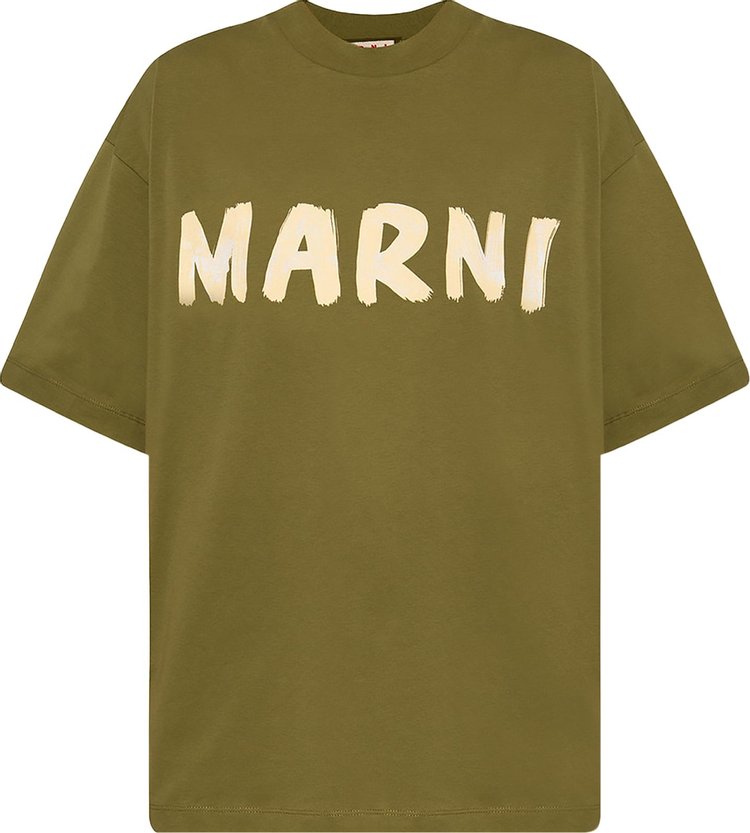 Marni Logo T-Shirt 'Green'