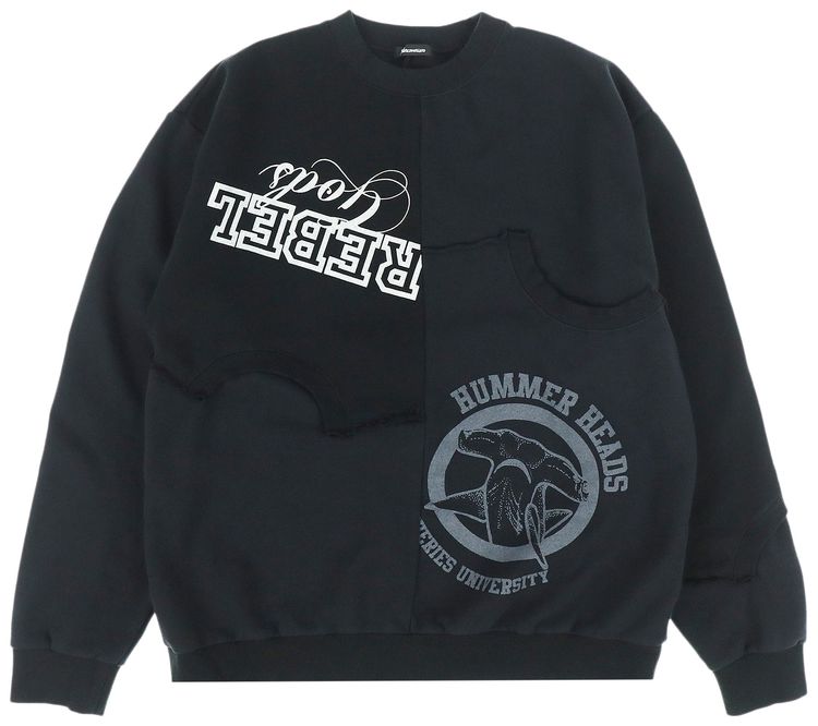 Undercover Undercoverism Patchwork Sweatshirt Black