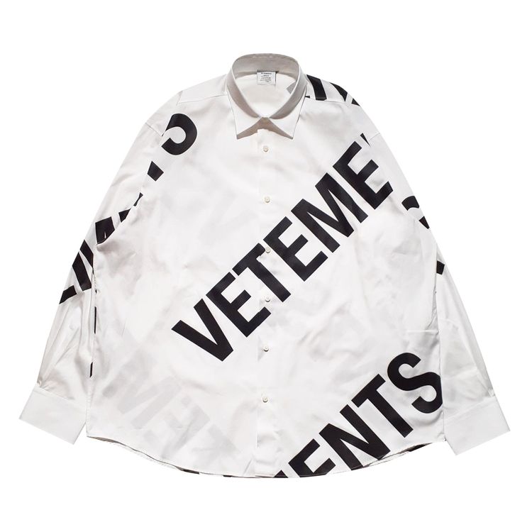 Vetements Giant Logo Shirt White