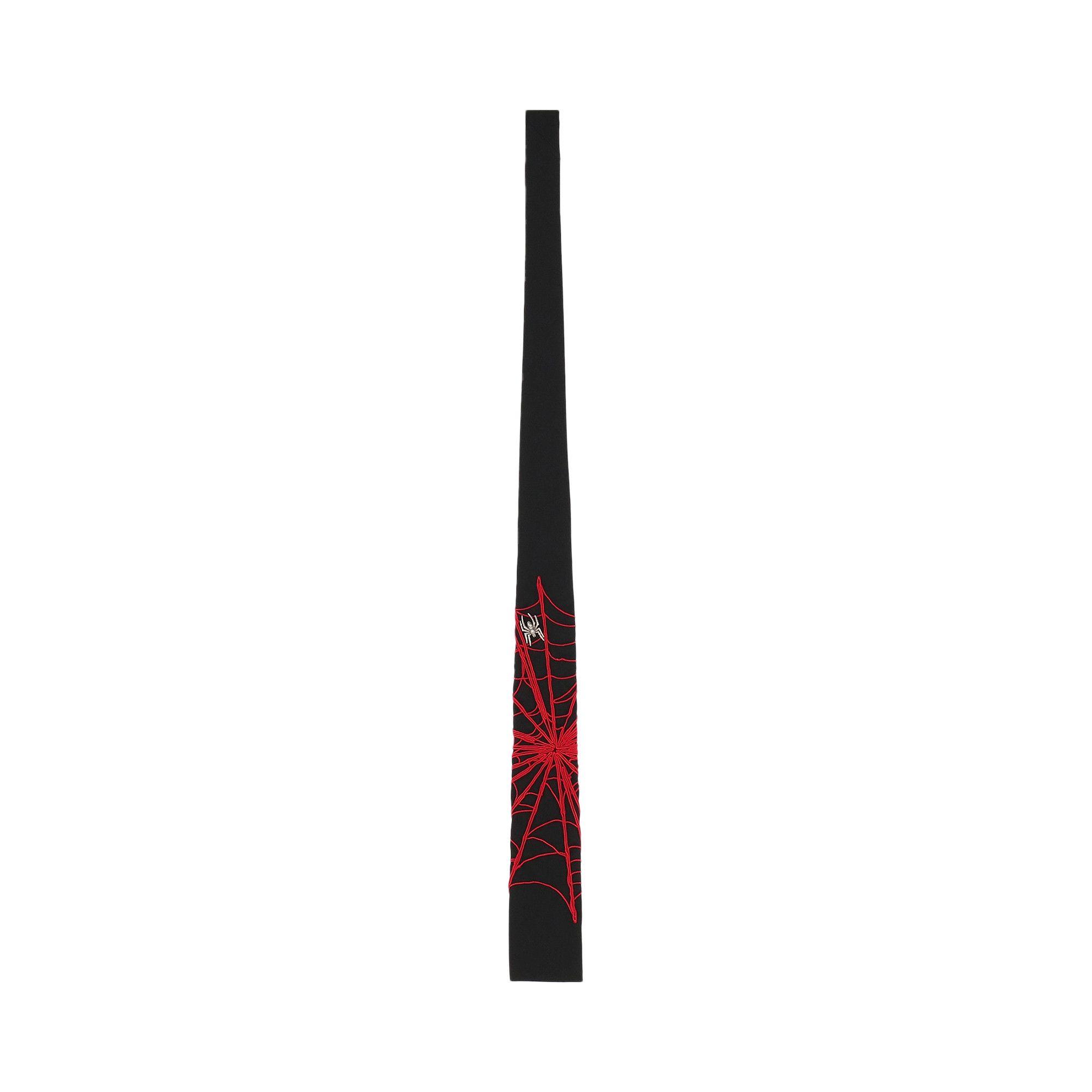 Buy Yohji Yamamoto Pour Homme Spider Embroidery Tie 'Black