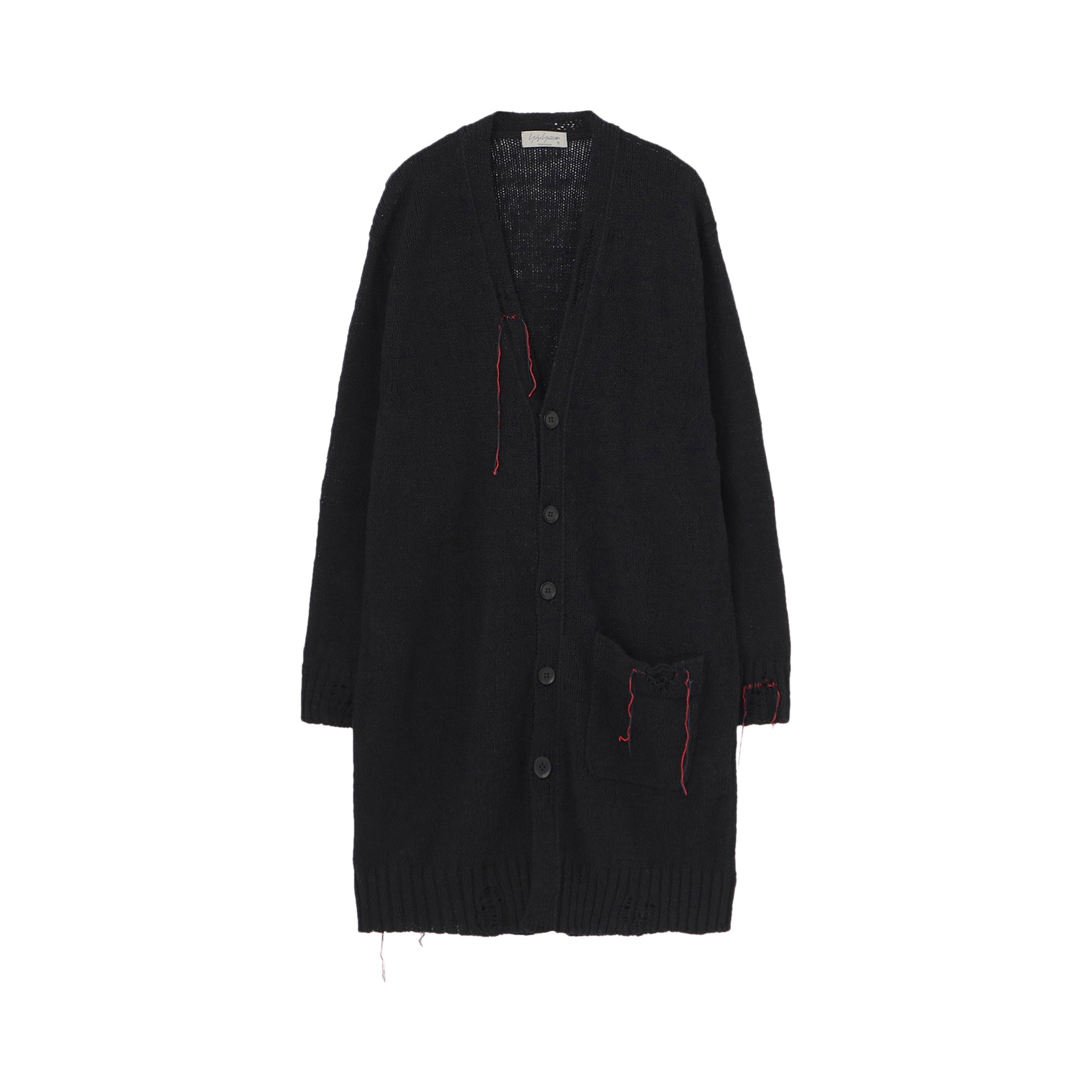 Buy Yohji Yamamoto Pour Homme String Long Cardigan 'Black' - HG 