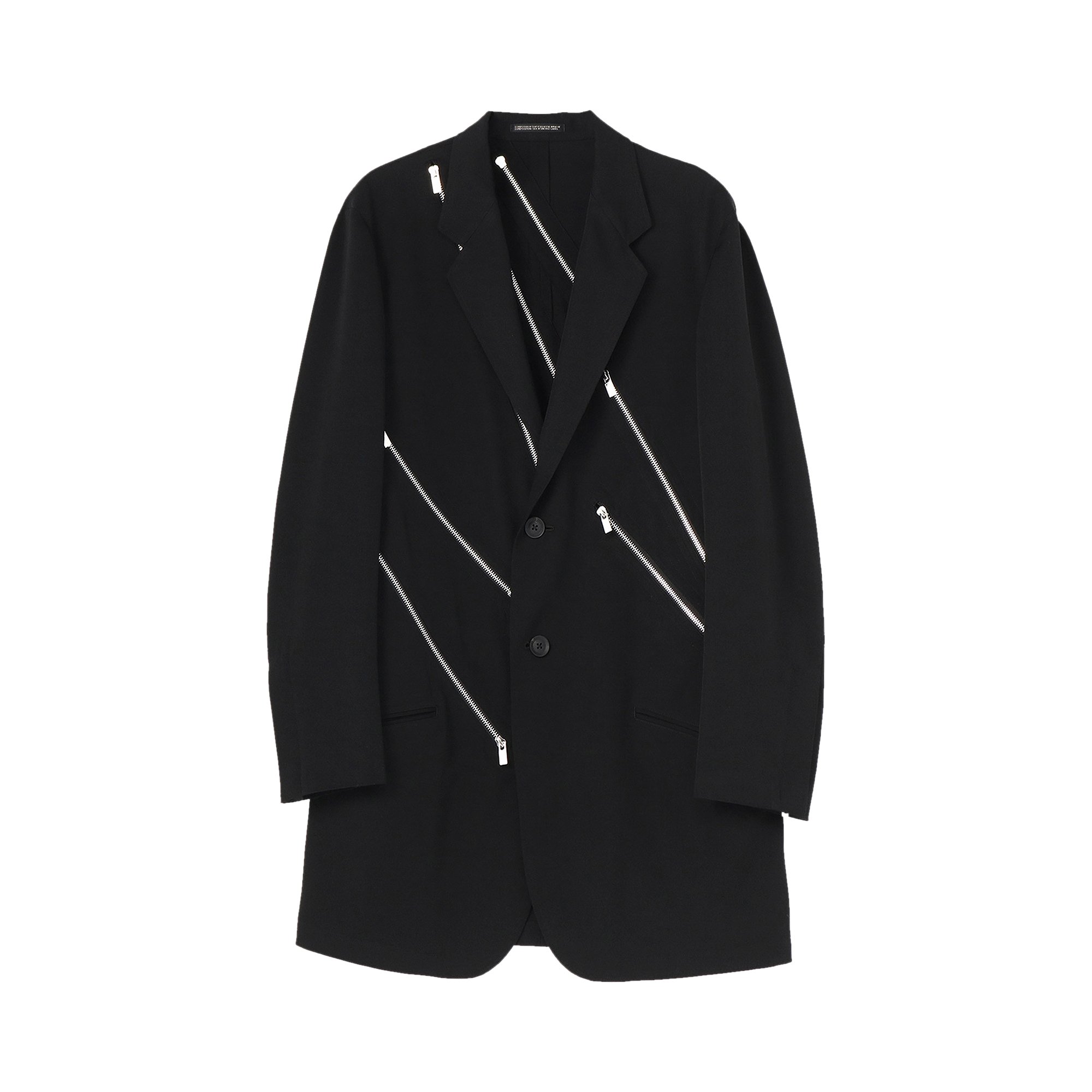 Buy Yohji Yamamoto Pour Homme Zip Jacket 'Black' - HG J25 100 BLAC