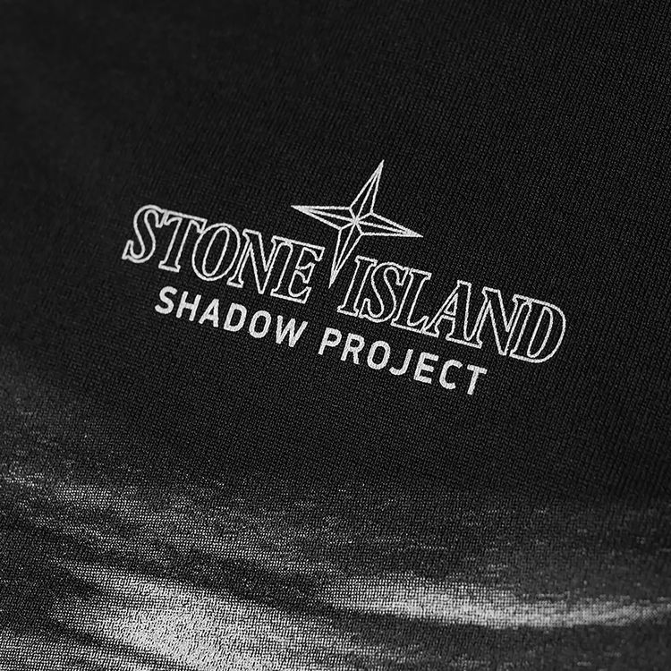 Stone Island Shadow Project Printed T Shirt Black