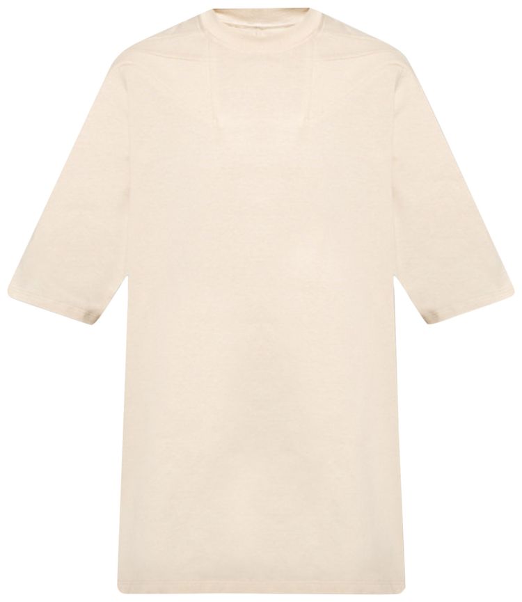 Rick Owens Crewneck Short Sleeve Tee Natural