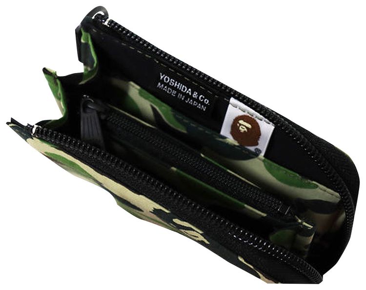 BAPE x Porter ABC Camo Mini Wallet Green