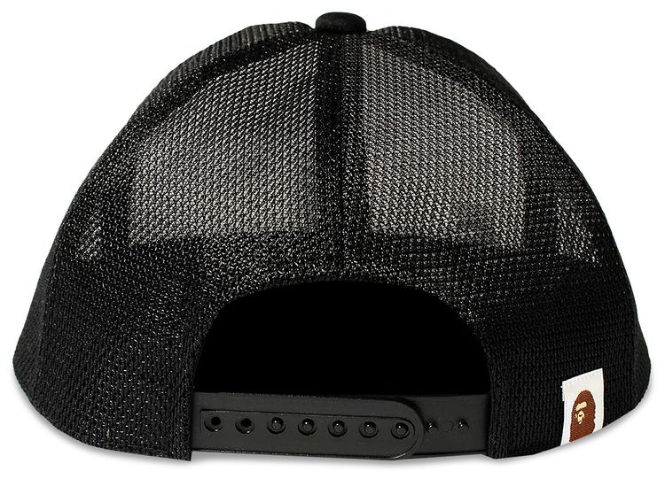 BAPE College Mesh Cap Black
