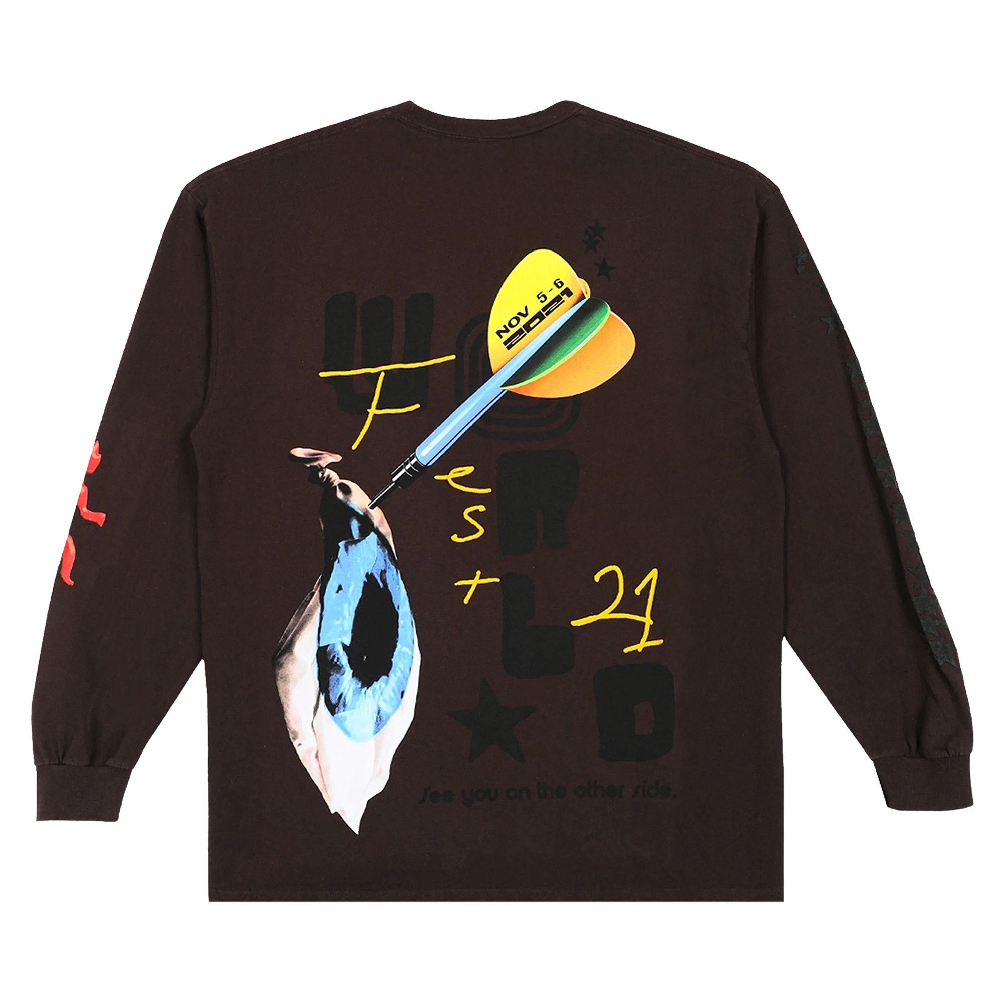 Buy Cactus Jack by Travis Scott Otherside Long-Sleeve 'Brown
