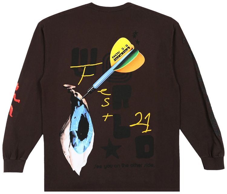 Cactus Jack by Travis Scott Otherside Long Sleeve Brown