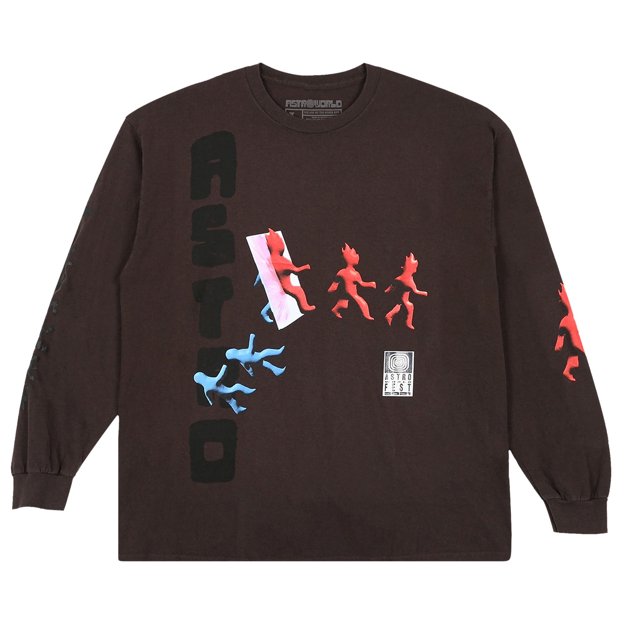 Buy Cactus Jack by Travis Scott Otherside Long-Sleeve 'Brown' - 1945  1FW210103OSLS BROW | GOAT