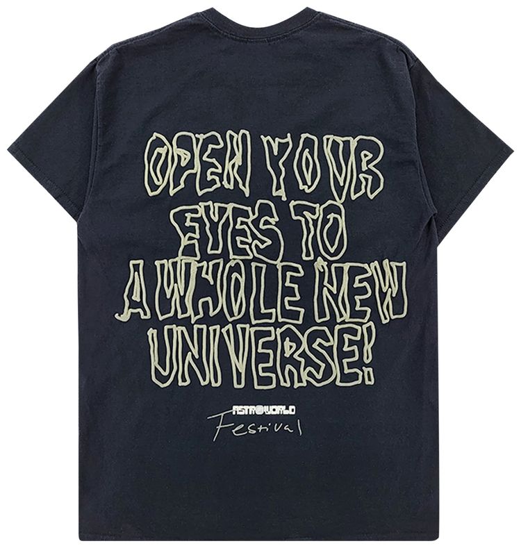 Cactus Jack by Travis Scott Starry Eyed Tee Black