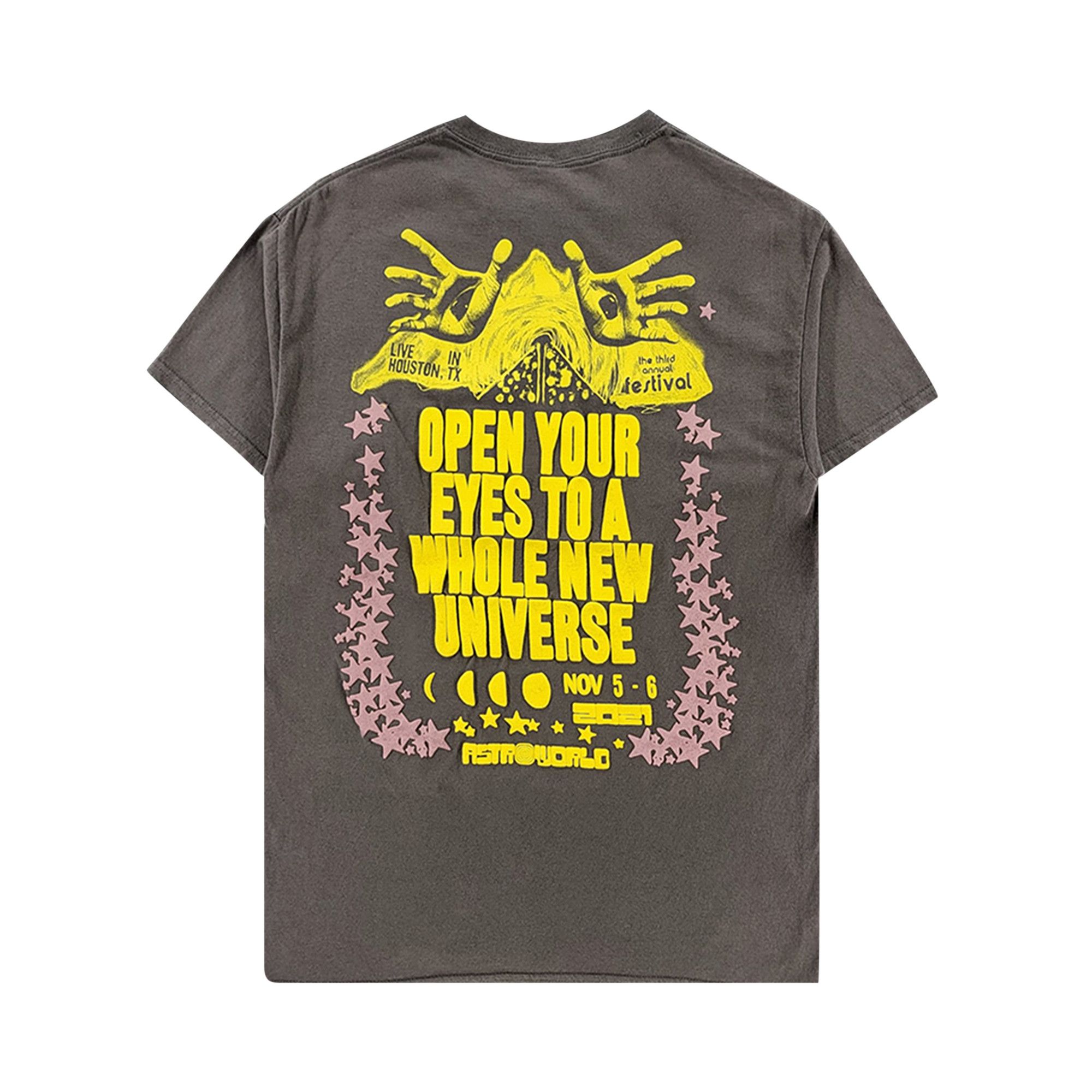 Buy Cactus Jack by Travis Scott Open Your Eyes Tee II 'Grey