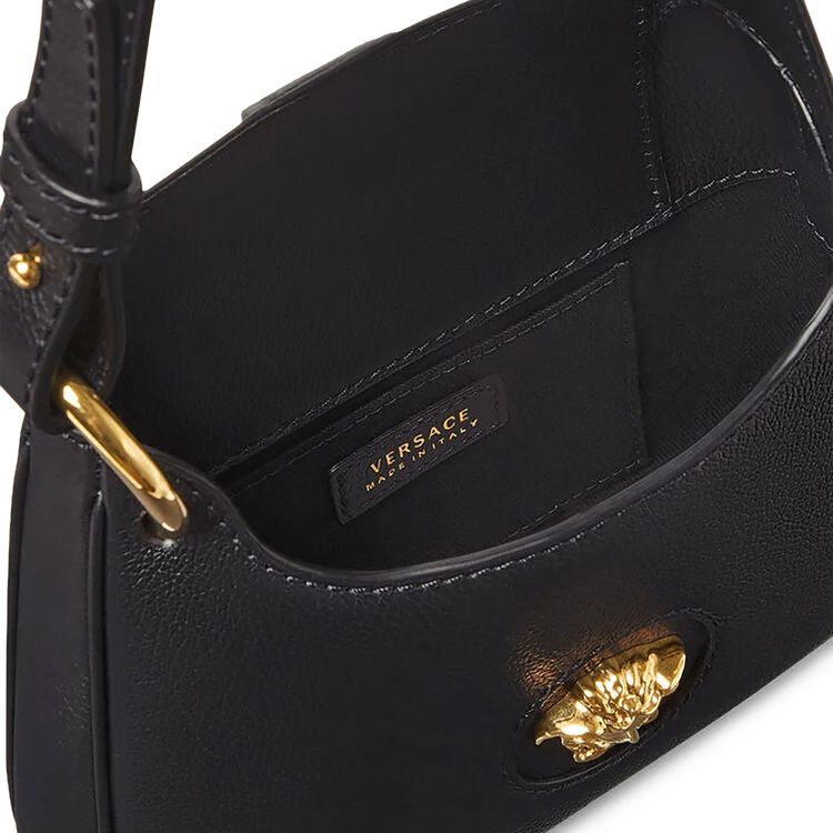 Versace La Medusa Mini Hobo Bag BlackVersace Gold