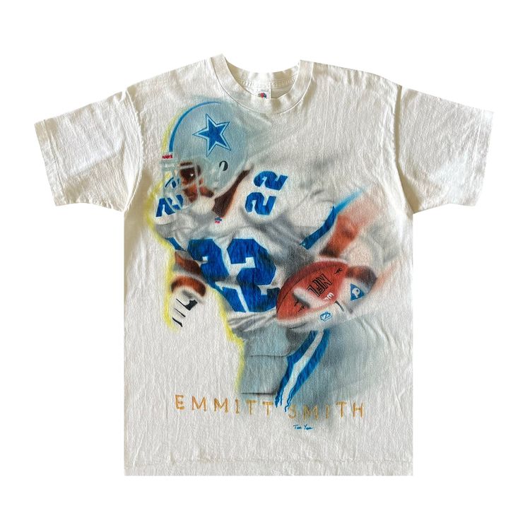 Vintage Emmitt Smith Airbrush Tee White