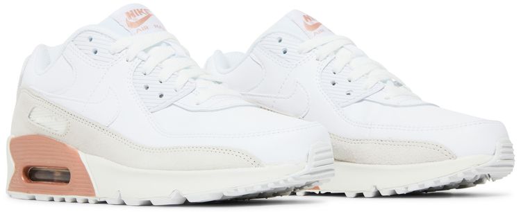 Nike Air Max 90 Leather GS White Metallic Red Bronze