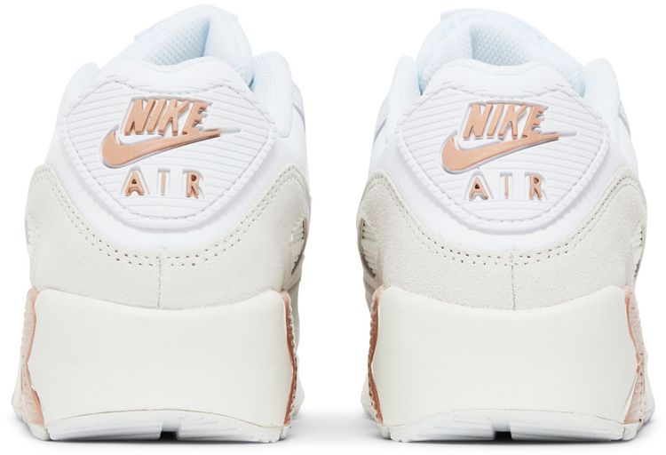 Nike Air Max 90 Leather GS White Metallic Red Bronze