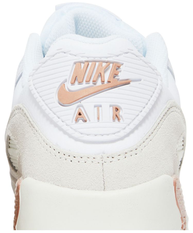 Nike Air Max 90 Leather GS White Metallic Red Bronze