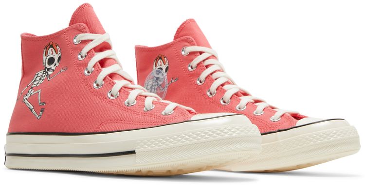 Chuck 70 High Dia de los Muertos   Pink