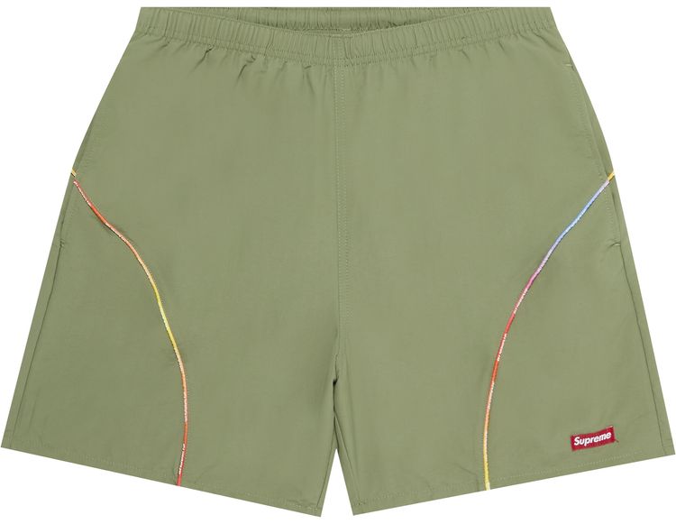Supreme Gradient Piping Water Short Olive
