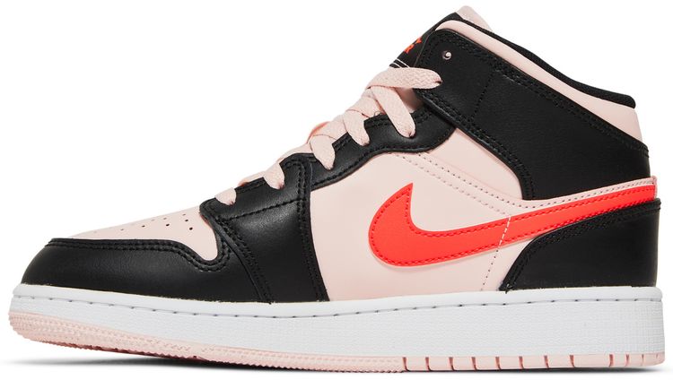 Air Jordan 1 Mid GS Black Pink Crimson