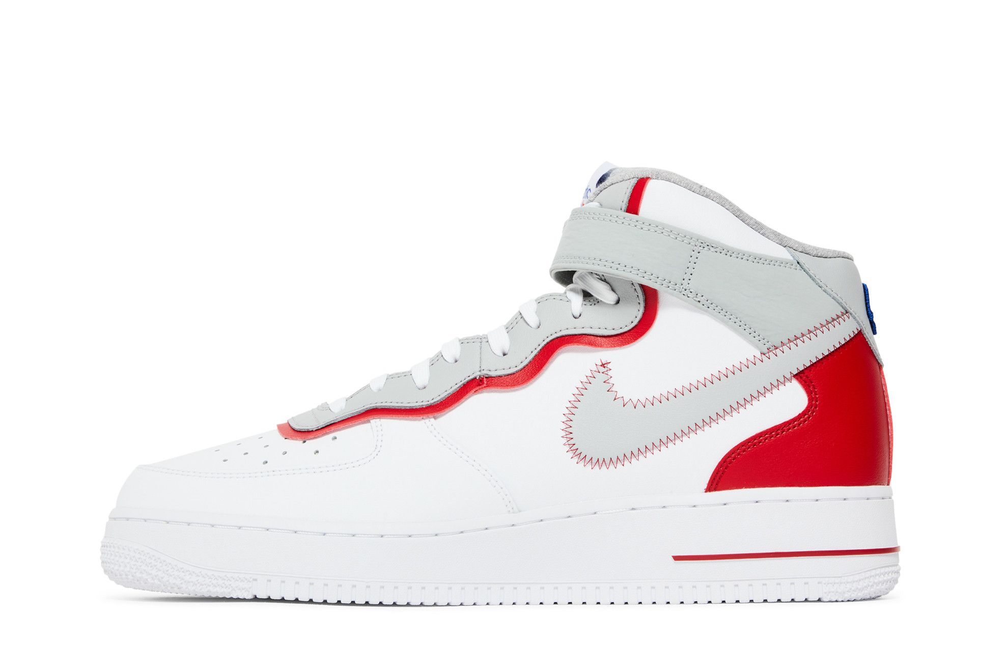 air force 1 mid white and red