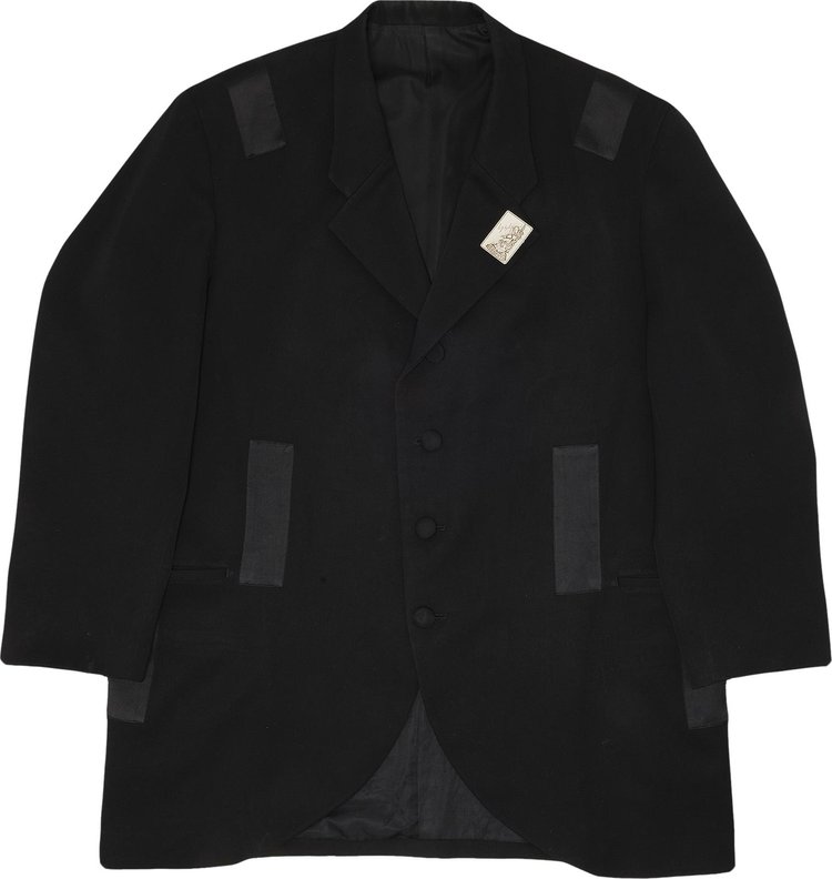 Yohji Yamamoto Tape Blazer Overcoat 'Black'