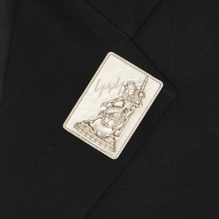 Yohji Yamamoto Tape Blazer Overcoat Black