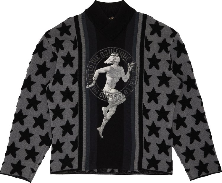 Jean Paul Gaultier Too Fast To Live, Too Young To Die Sweater 'Black/Grey'