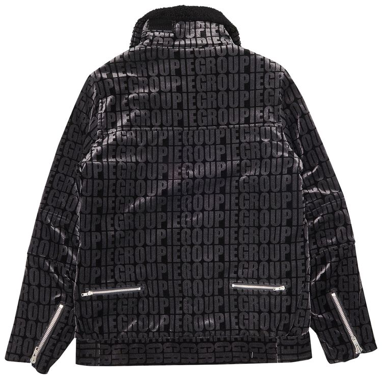 Undercover Witchs Cell Groupie Shearling Jacket Black