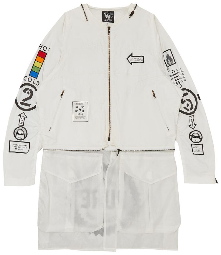 Walter Van Beirendonck Graphic Jacket White