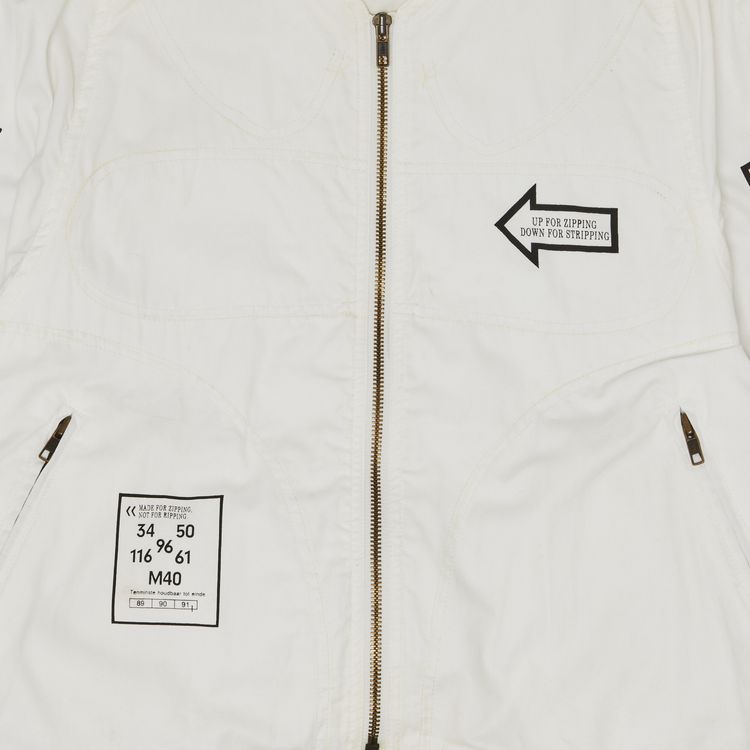 Walter Van Beirendonck Graphic Jacket White