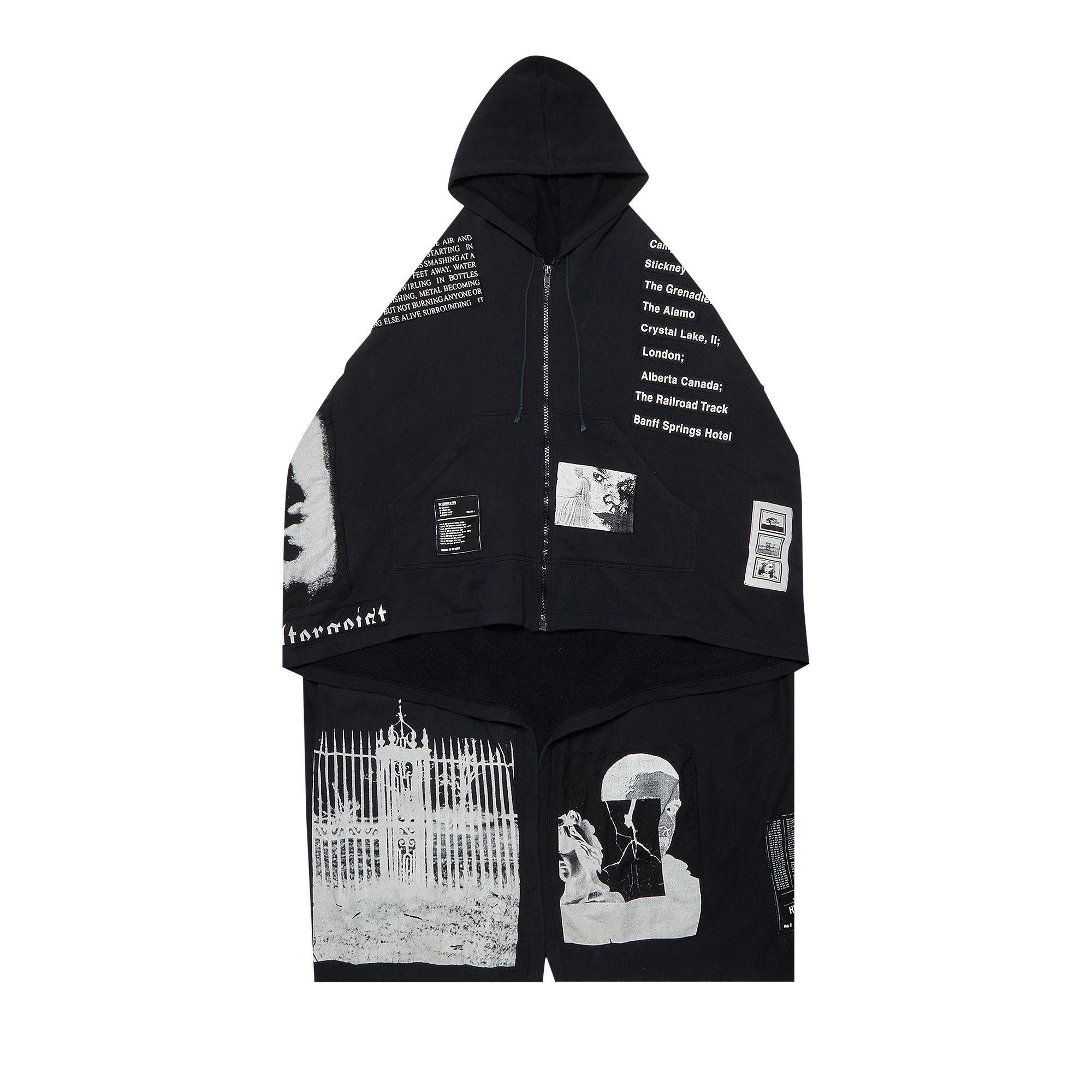 Buy Raf Simons Poltergeist Patch Cape Black 0459 1FW050313PPC