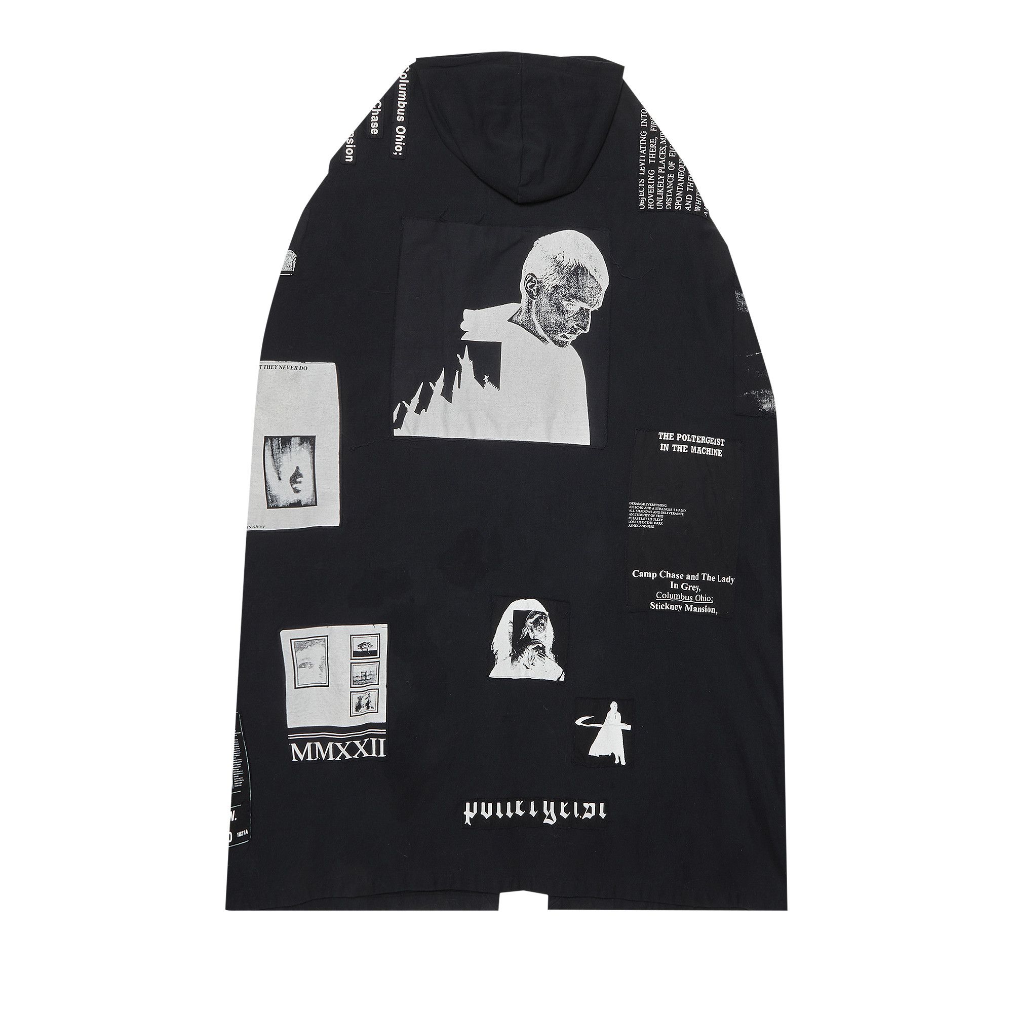 Buy Raf Simons Poltergeist Patch Cape Black 0459 1FW050313PPC BLAC GOAT UK