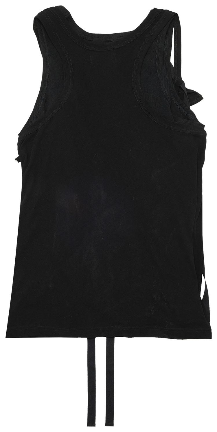 Yohji Yamamoto String Tank Top Black