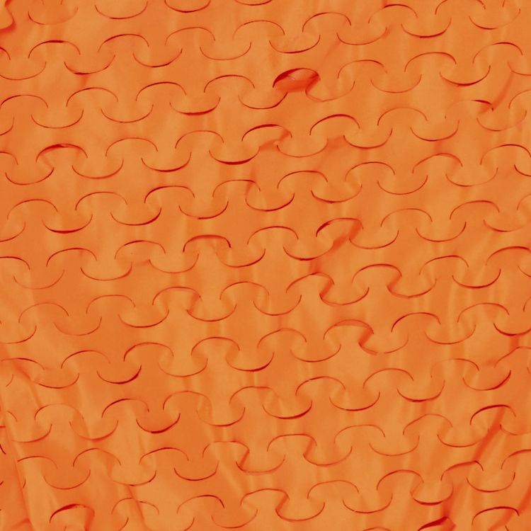 Dries Van Noten Laser Cut Pants Orange