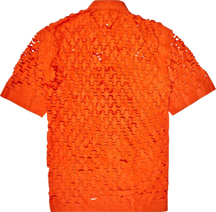 Dries Van Noten Laser Cut Shirt Orange