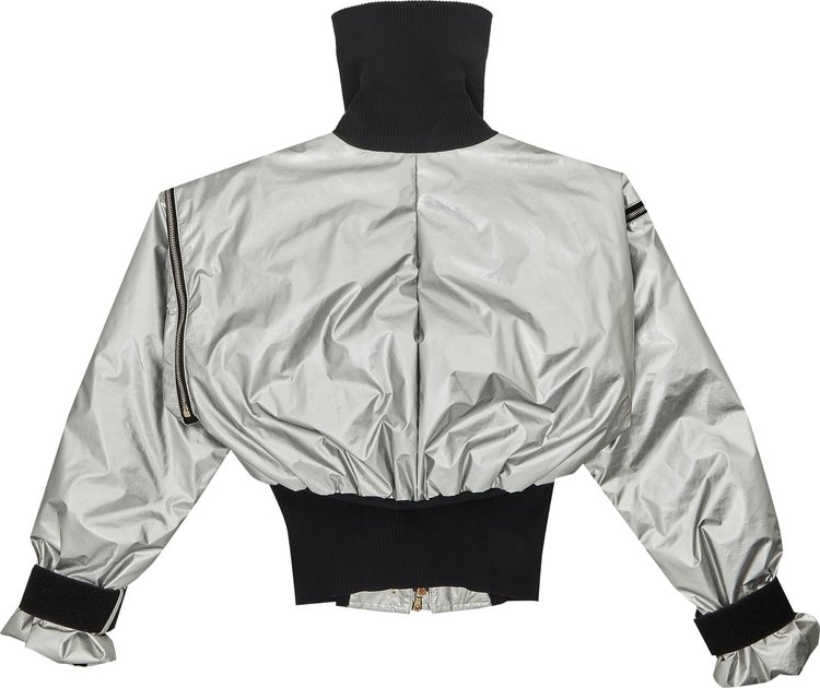 Dolce  Gabbana Archive Cropped Jacket Silver