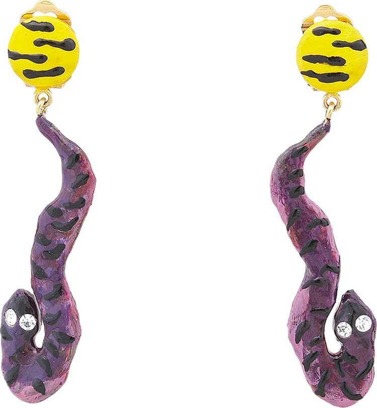 Marni Earrings PurpleGrey