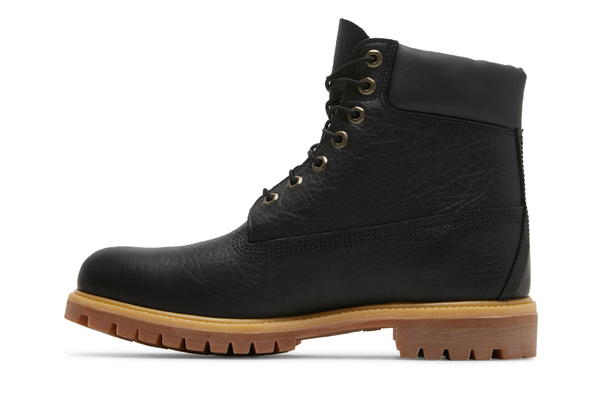 Black timberland boots 6 inch top