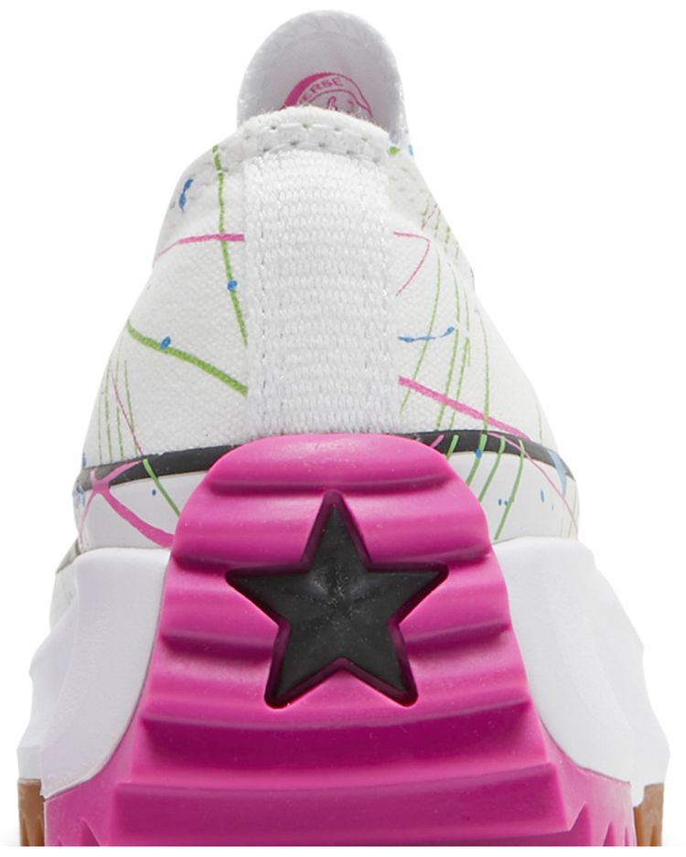 Converse Wmns Run Star Hike Low Splatter Paint   White